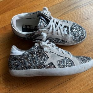 Golden Goose Glitter Superstar Sneakers